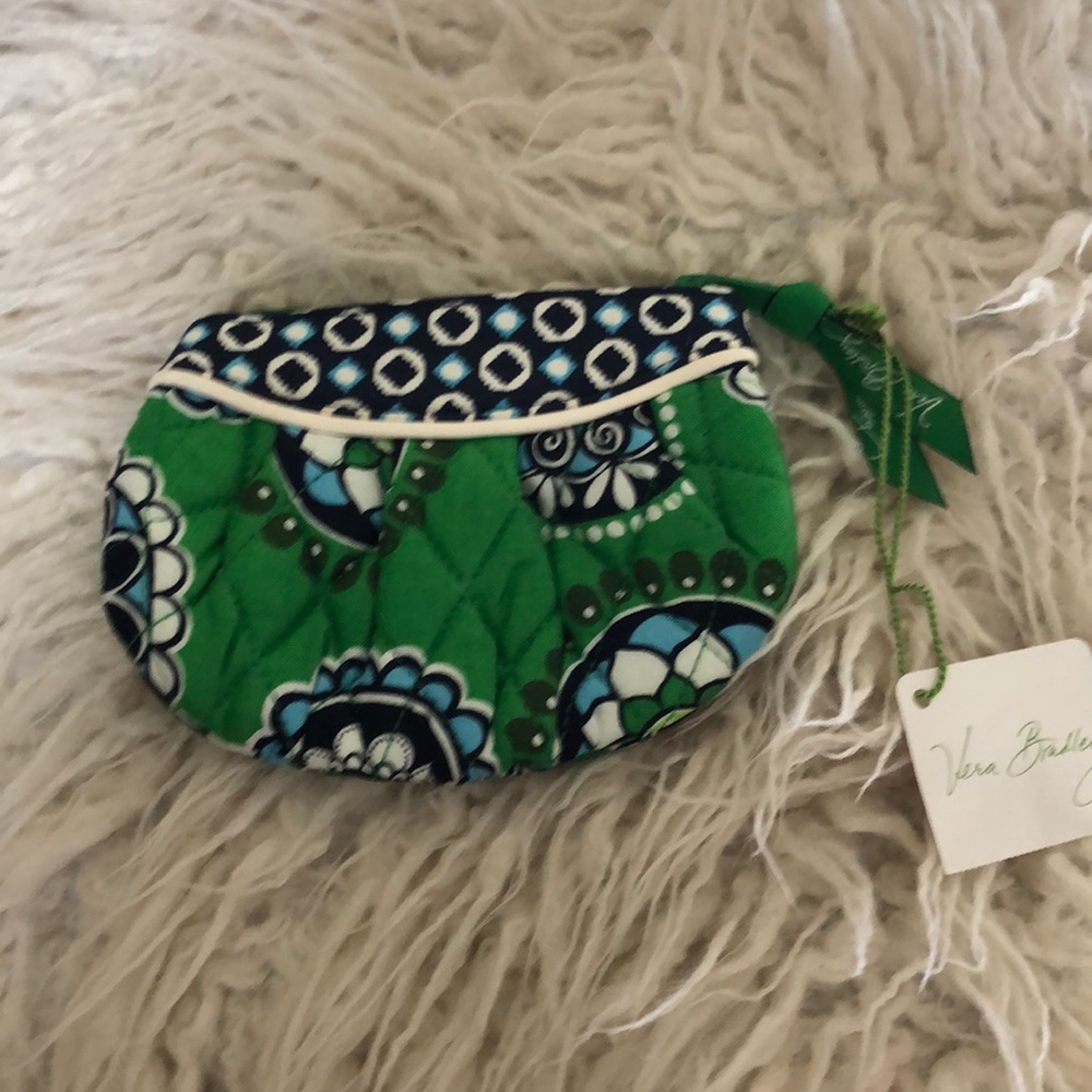 Vera Bradley Sweetheart Pouch cupcakes green